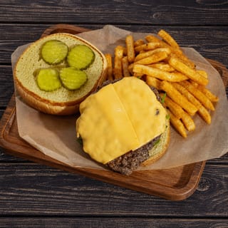 Double Cheese Burger (1 Lb Angus Beef)